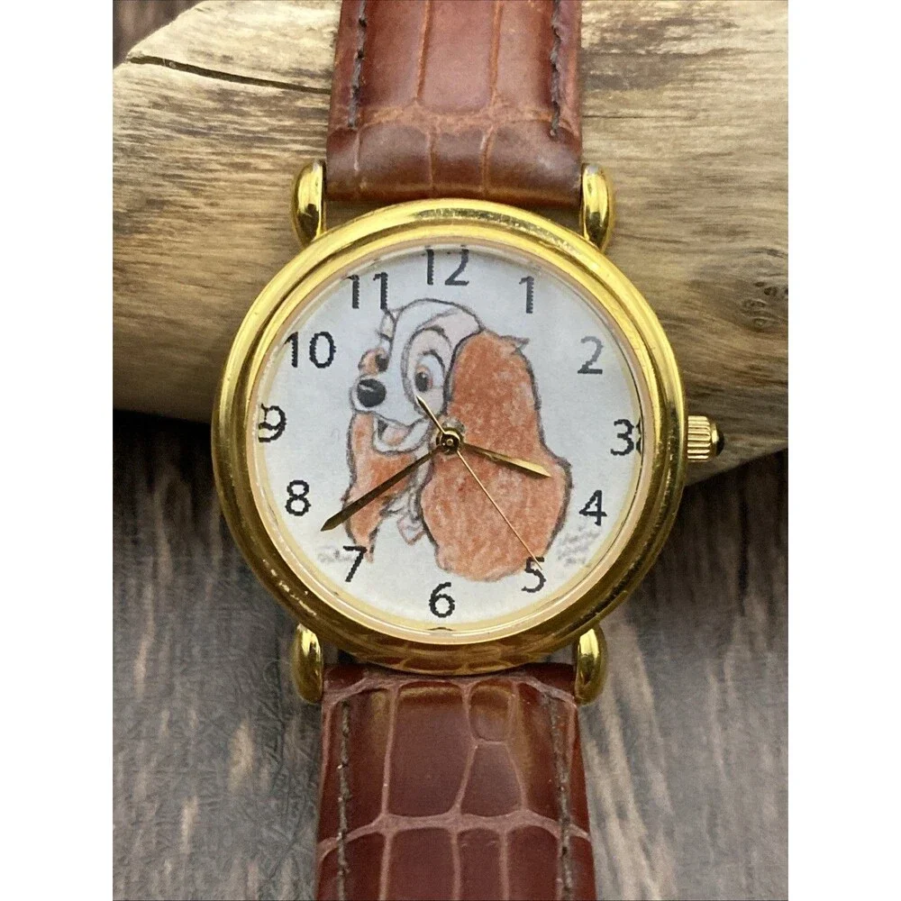 RARE Disney Artist Hand Drawn Watch Lady Limited Edition Working New Battery